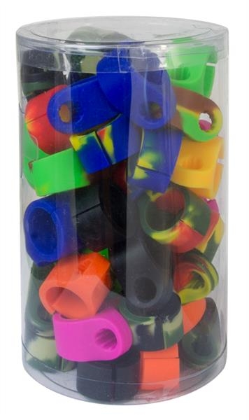 Silikon Zigarettenhalter/Ring 50er Display (Dose)